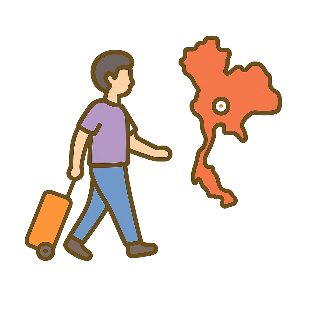 Step 1 : Arrive Bangkok